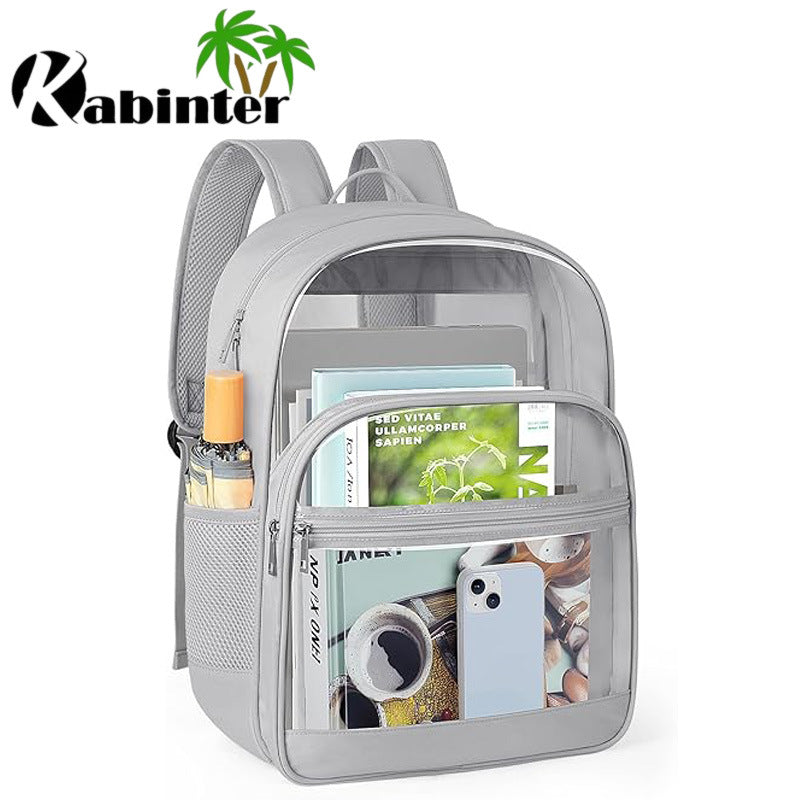 Cool Transparent Portable Large Capacity Simple Backpacks