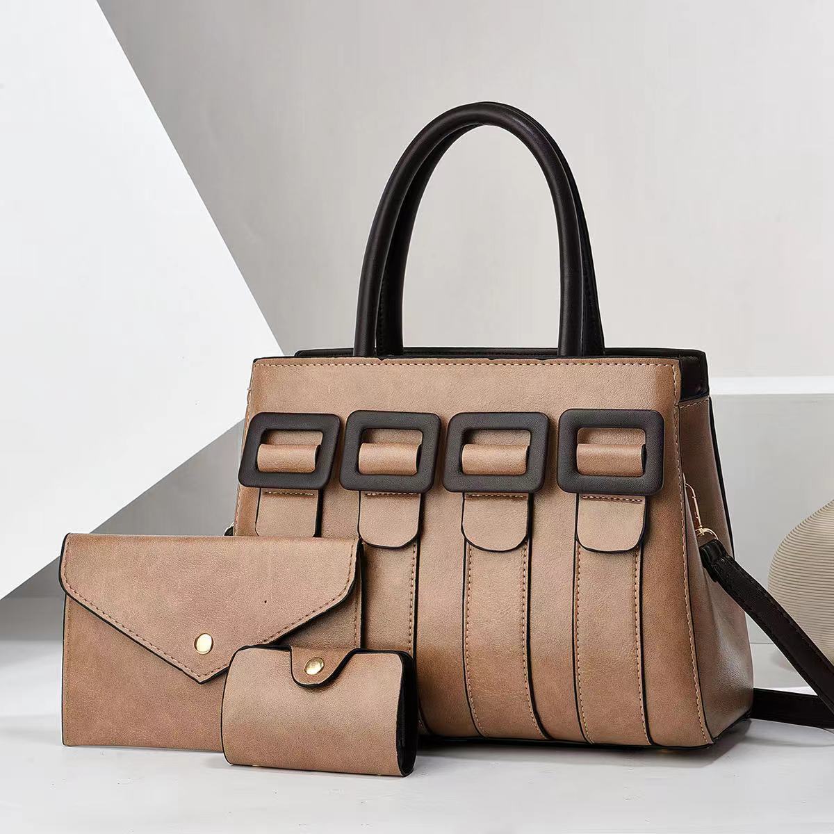 Women's Niche Commuter Set Large Capacity Texture Bags