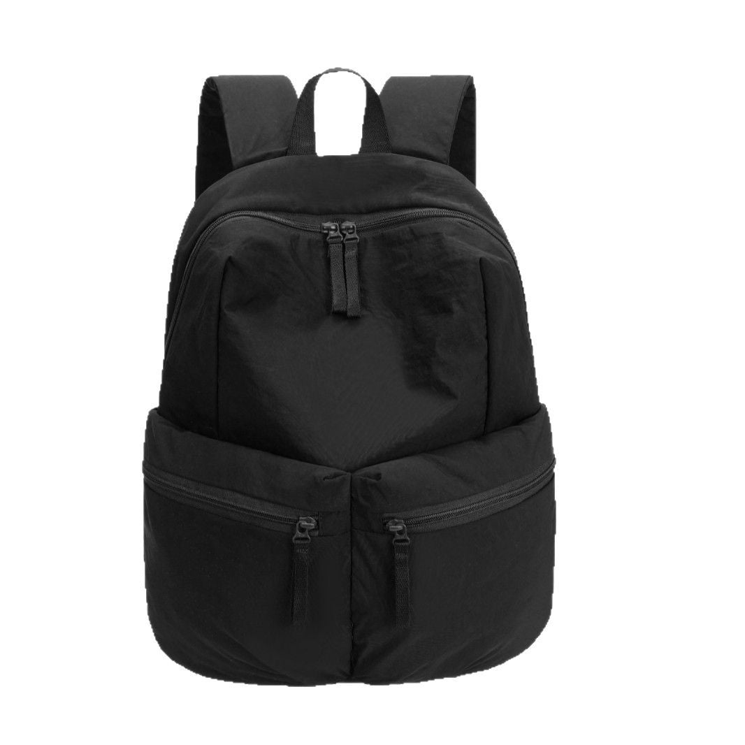 Trendy Simple Washed Veet Commuter Neutral Leisure Backpack