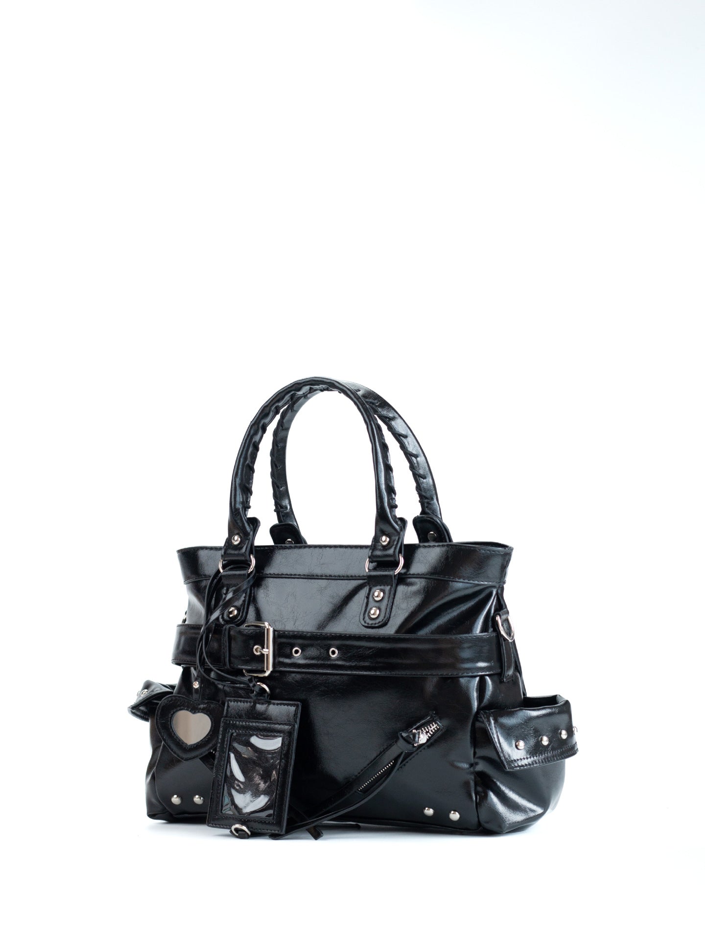 Retro Minority Design Locomotive Rivet Large Capacity Women's Messenger Bag