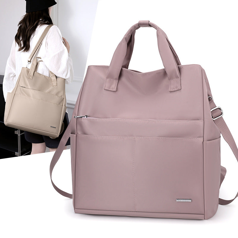 Large Capacity Nylon Canvas Class Commuter Computer Women's Backpack