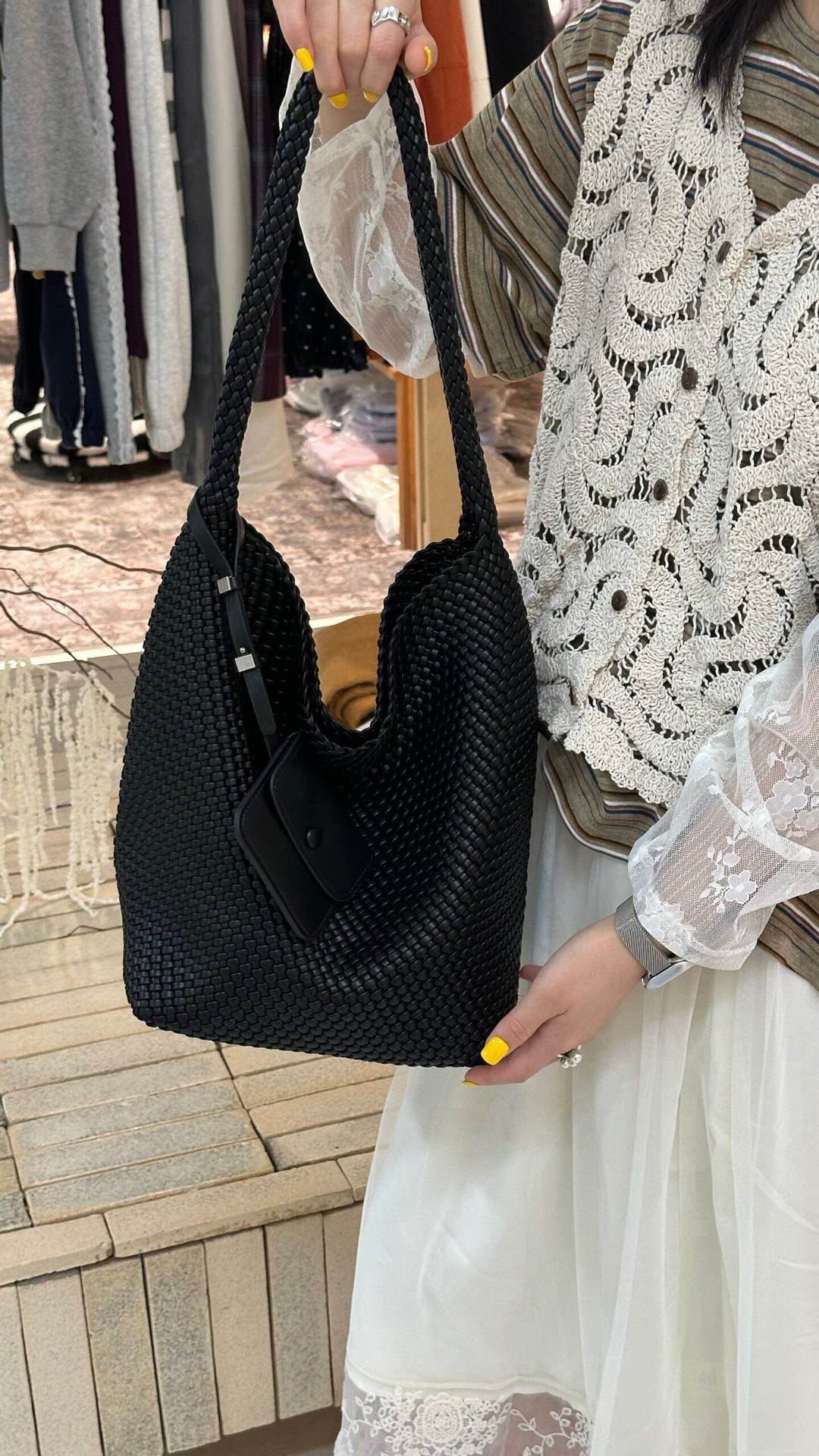 Women's Sense Hand-woven Candy Color Fashion Large Bags