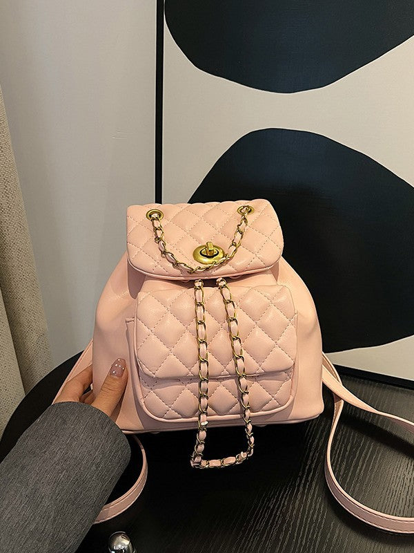 Women's Diamond Embroidery Thread Versatile Chain Fashion Backpacks