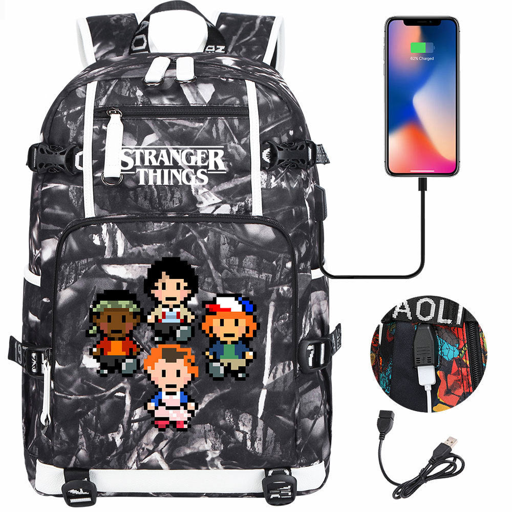 Women's & Men's Peripheral Printed Youth Leisure Backpack