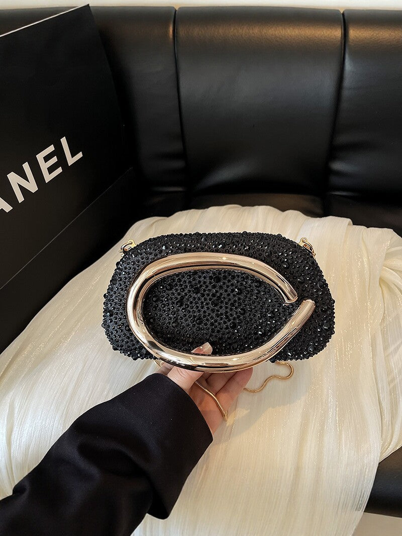 Diamond High-grade Metal Chain Fashion Banquet Women's Shoulder Bag