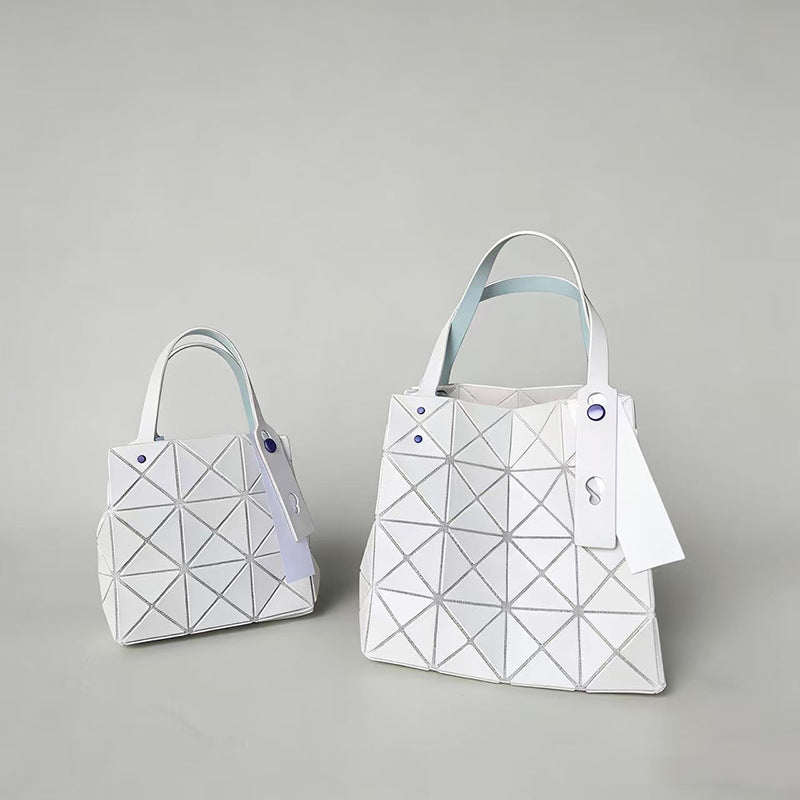 March House Color Nail Diamond Box Geometric Rhombus Macaron Women's Handbag