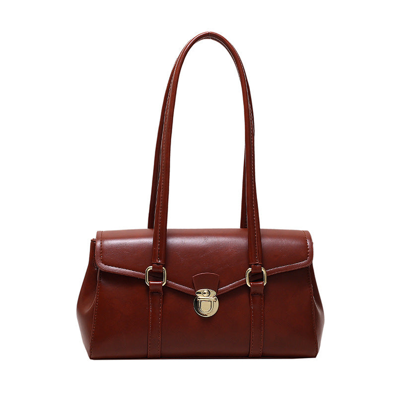 High-grade Red French Retro Underarm Special Women's Shoulder Bag