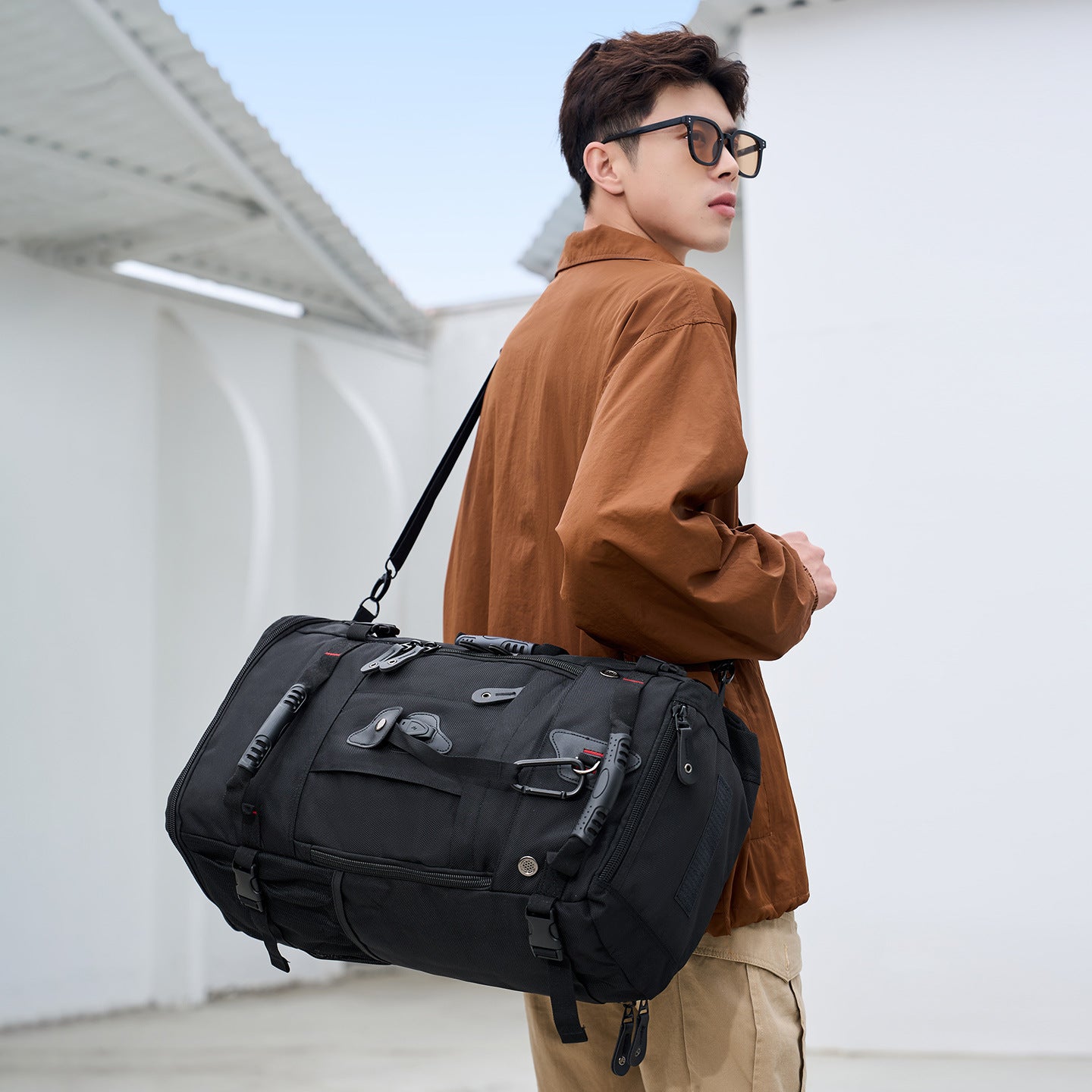 Fashion Stylish Men's Large Capacity Expansion Luggage