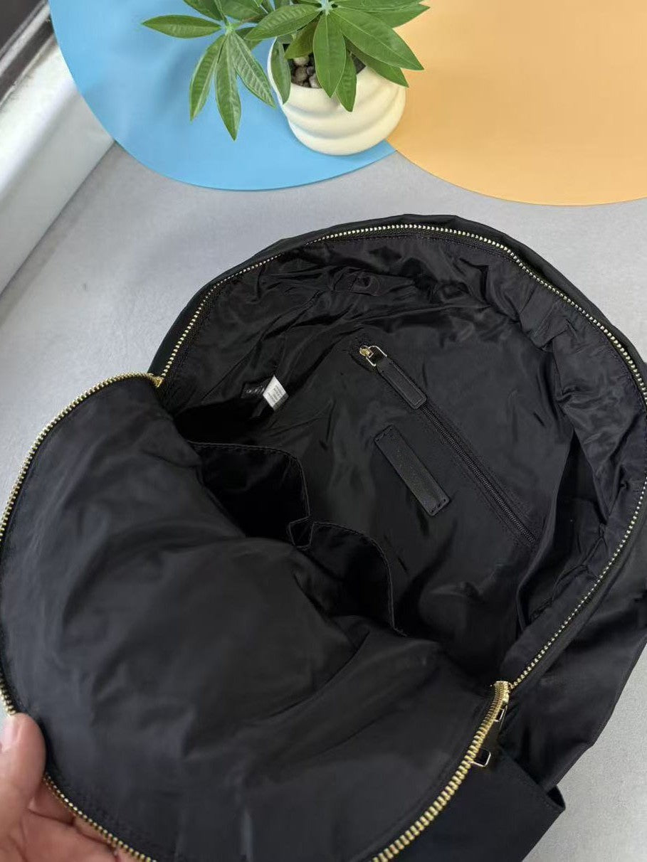 Women's & Men's Capacity Waterproof Commuter Nylon Cloth With Leather Backpacks