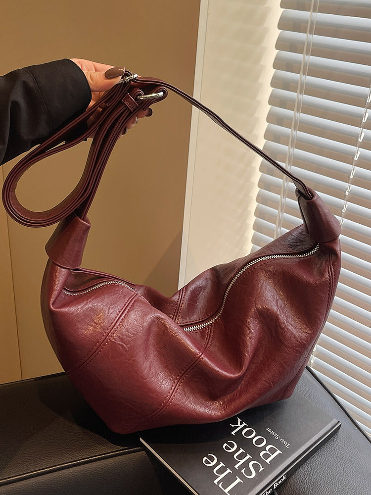 Women's Retro Lazy Style Underarm Dumpling Commute Women's Messenger Bag