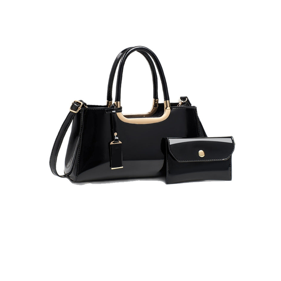 Women's Simple Fashion Patent Leather Shiny Bridal Wedding Bags