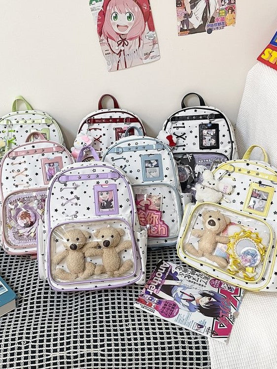 Korean Cartoon Cute Female Two-dimensional Bar Ji Leisure Backpack