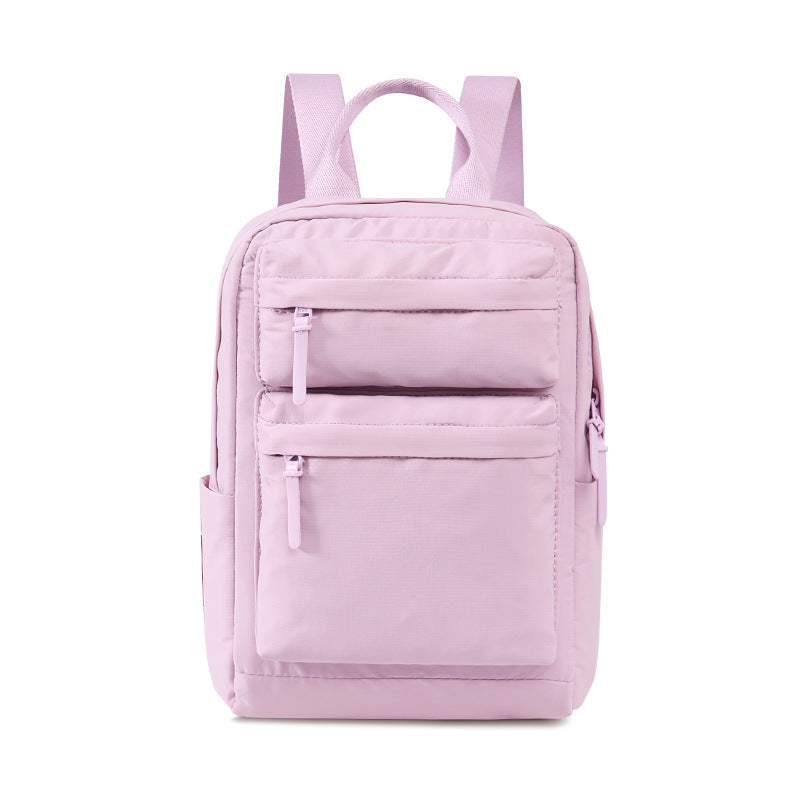 Capacity Pleated Solid Color Campus Computer Simple Junior Bags