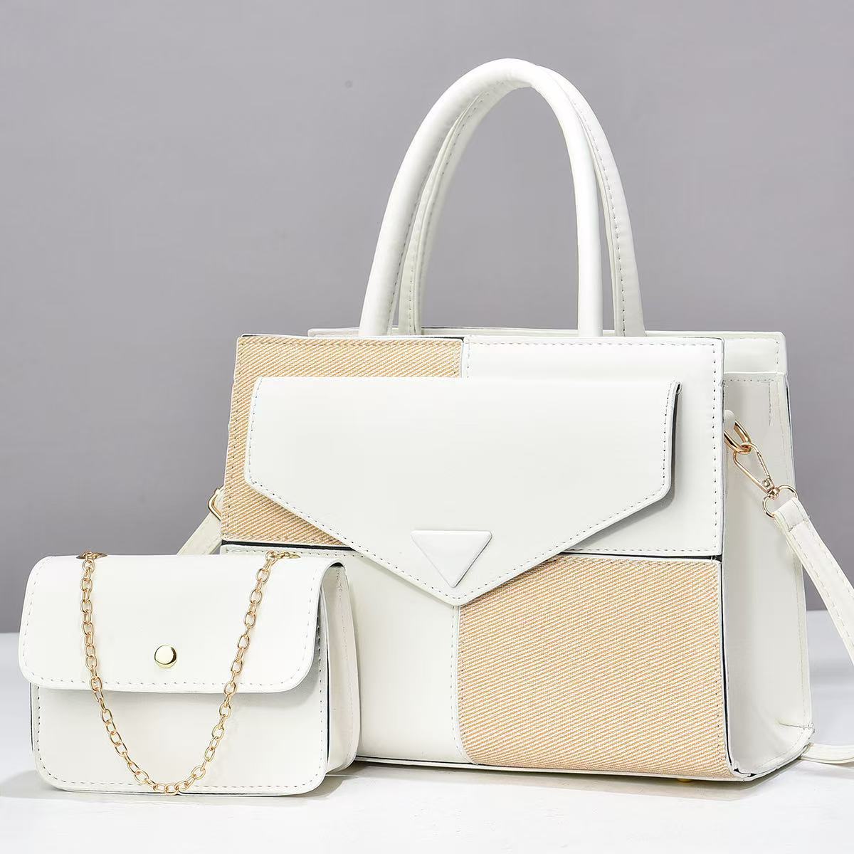 Patchwork Contrast Color Good-looking Light Luxury Women's Shoulder Bag