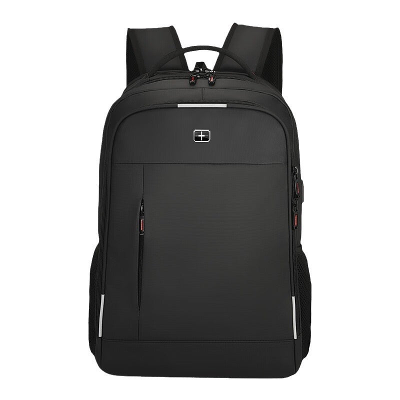 Men's Swiss Army Knife Simple Large Capacity Daily Commute Leisure Backpack
