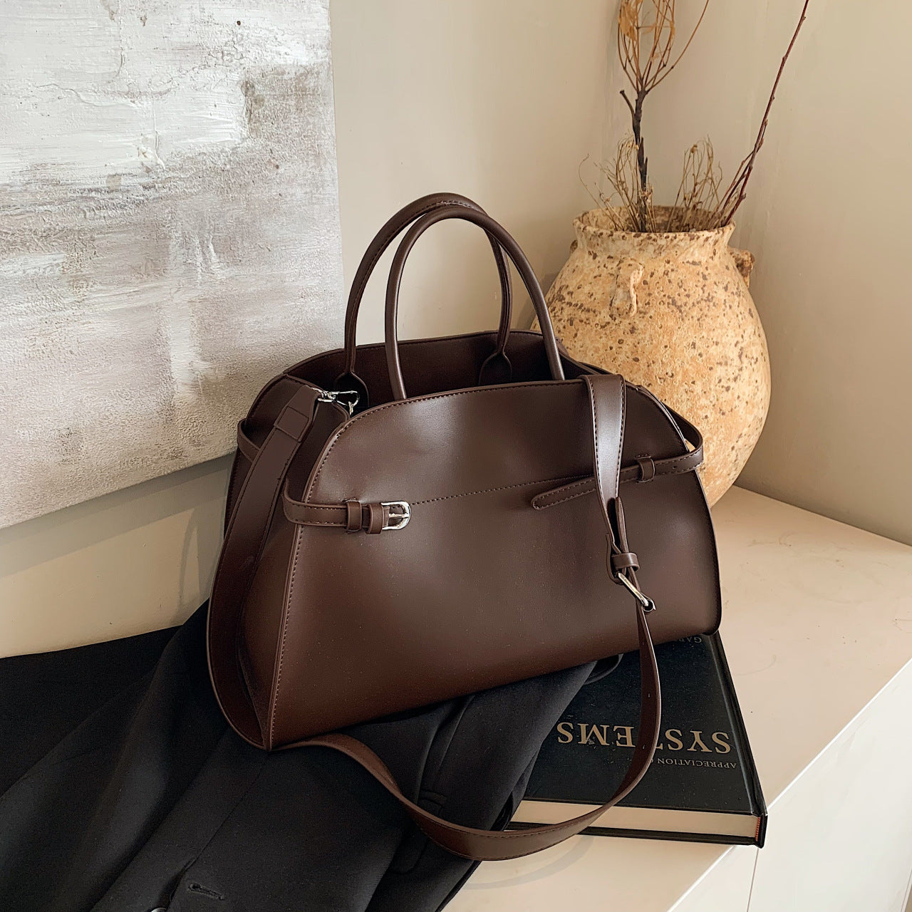 Women's Large Capacity Vintage Loose Fashion Design Tote Bags
