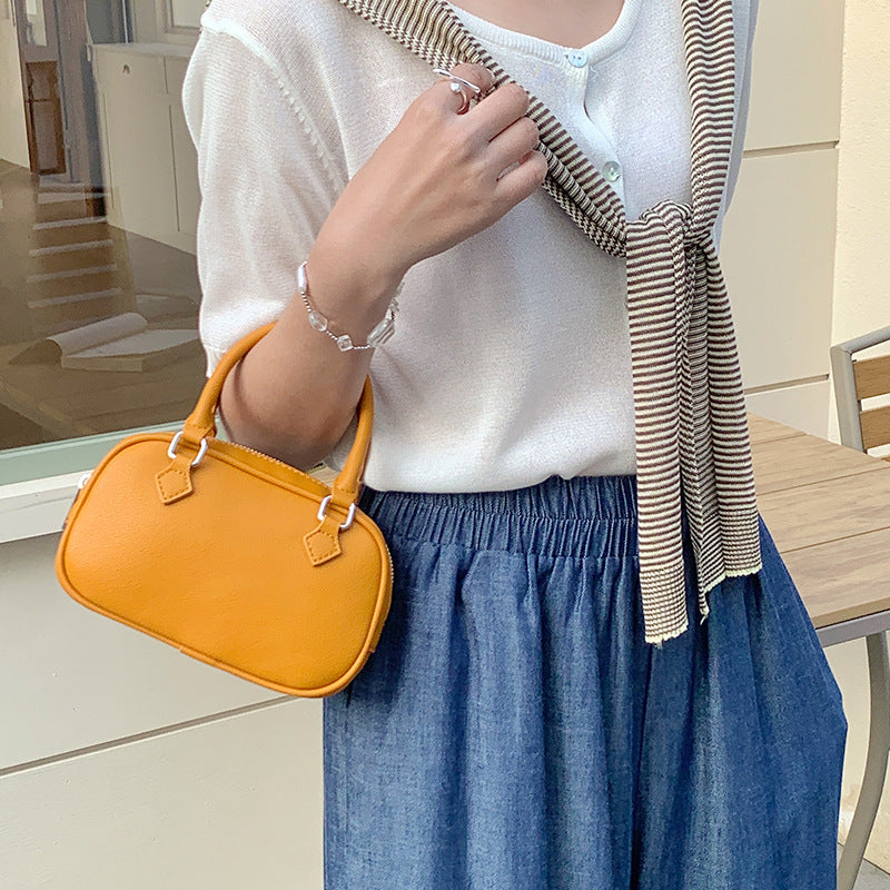 Women's Design Korean Simple Elegant Hand Holding Pillow High-grade Small Square Bags