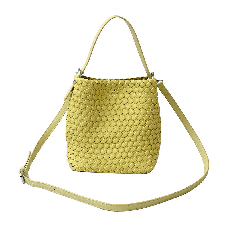 Gun Hand-woven High-grade Hand Carrying Portable Fashion Bucket Bag