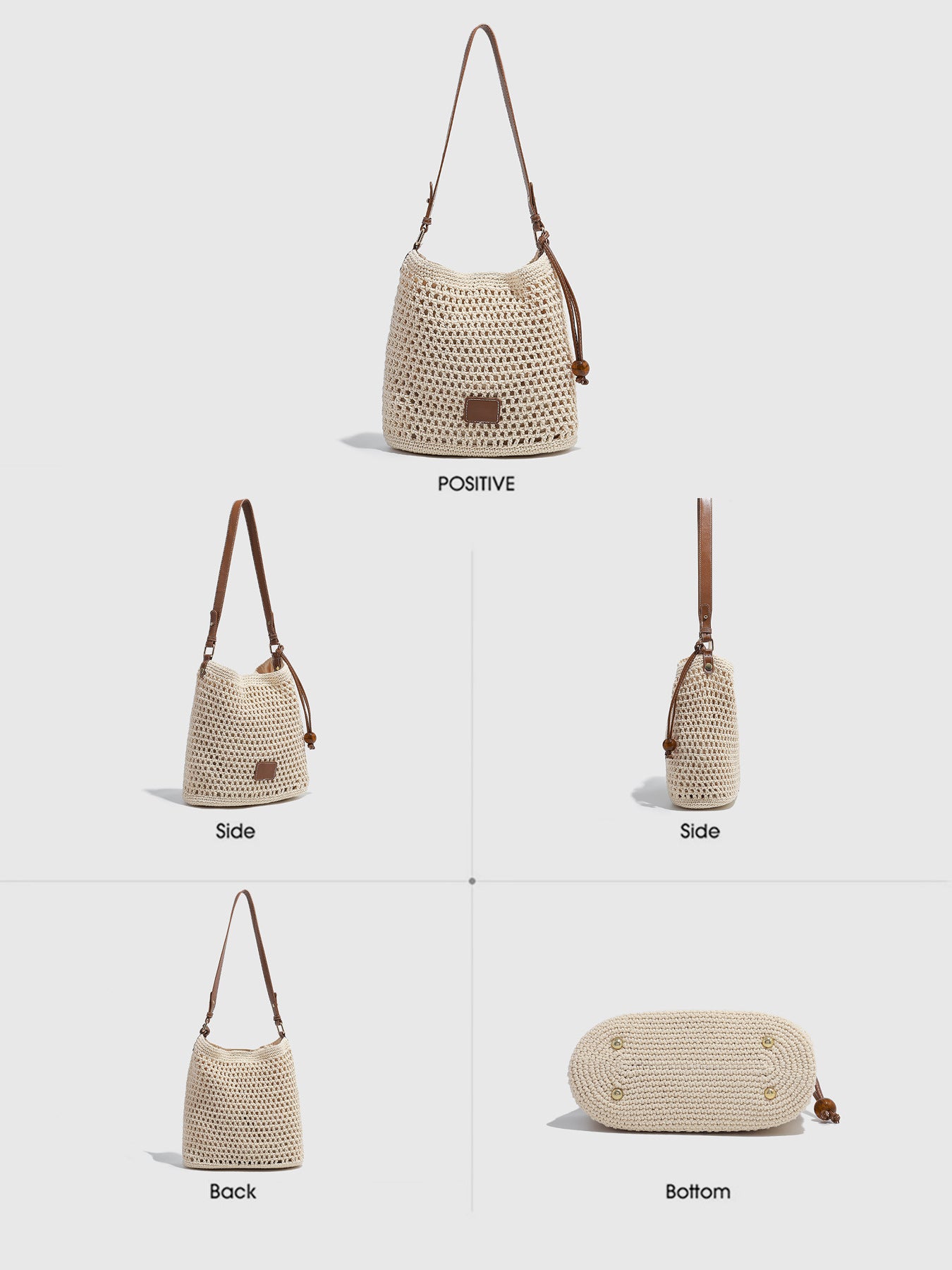 Women's Woven Hollow Seaside Vacation Beach Underarm Women's Shoulder Bag