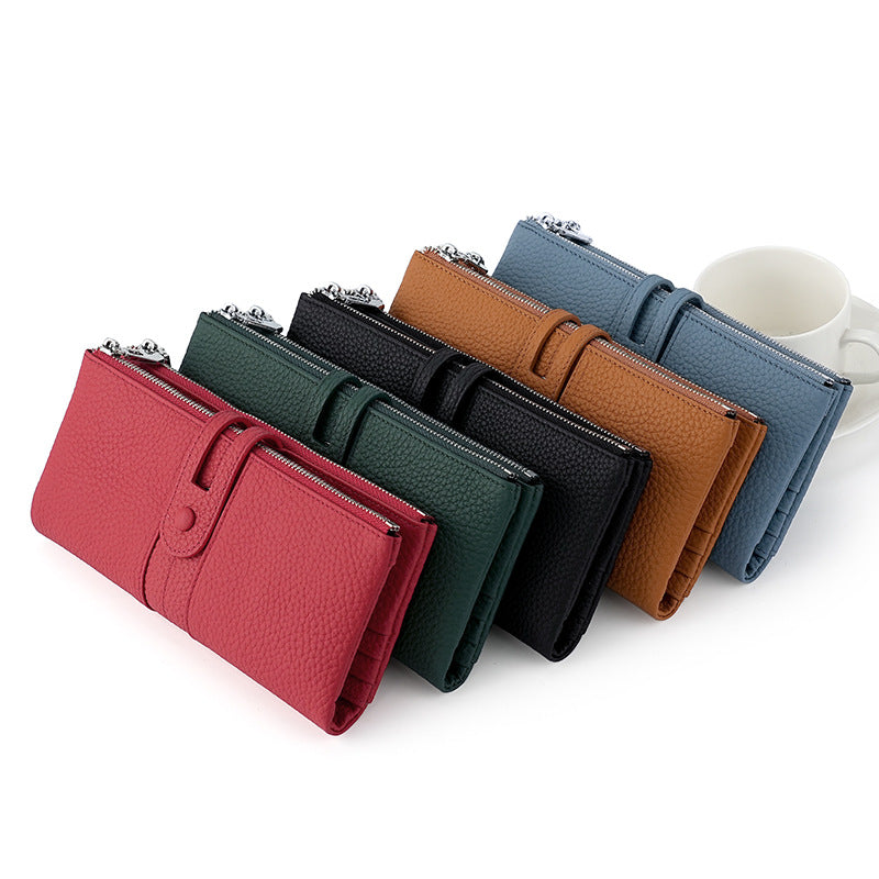Versatile Glamorous Long Zipper Document Mobile Card Pack Card Sleeve