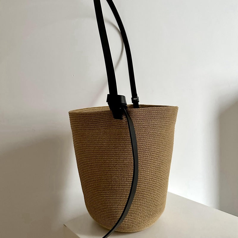 Women's Straw Summer Niche Designer Model Portable Beach Bags