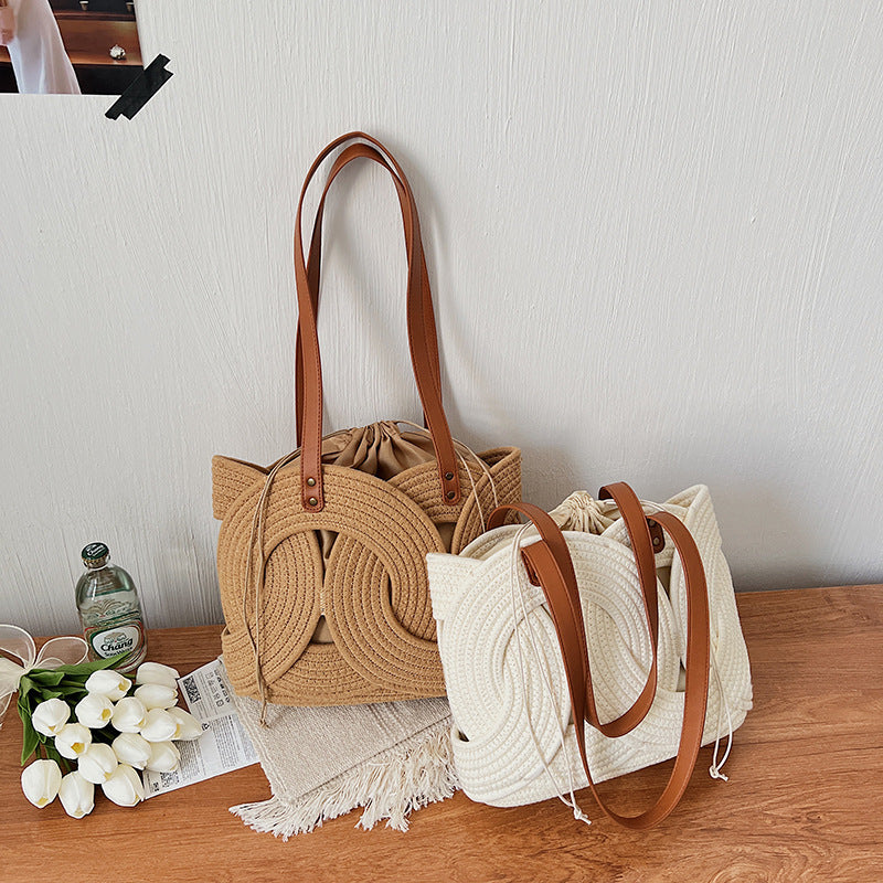 Women's Niche Creative Woven Personality Hollow Out Women's Shoulder Bag