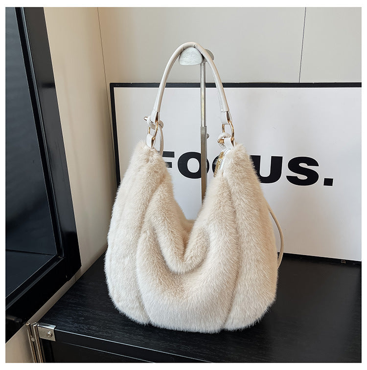 Slouchy New Women's Plush Korean Fashionable Bags