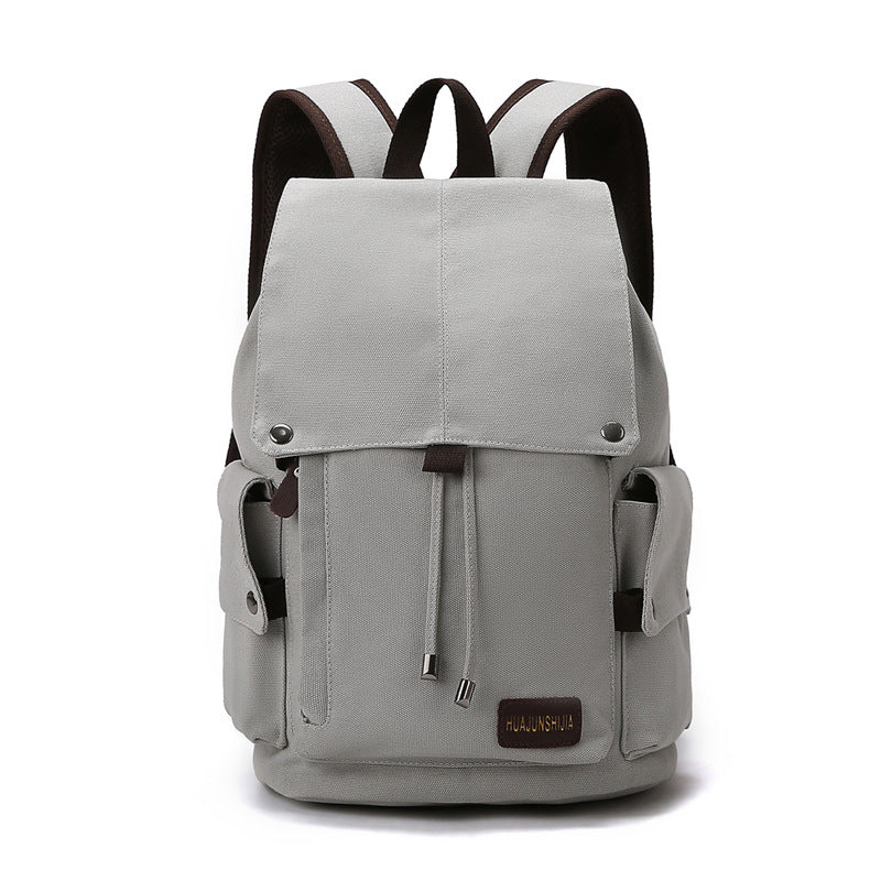 Men's Canvas Trendy Large Capacity Computer Leisure Backpack