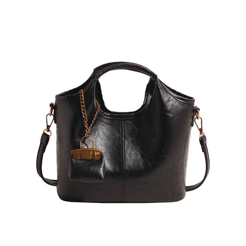 Women's High-grade Bright Leather Bride Wedding Underarm Women's Shoulder Bag