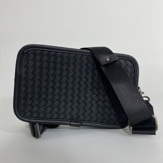 Men's Business Embossed Woven Large Capacity One Waterproof Men's Messenger Bag