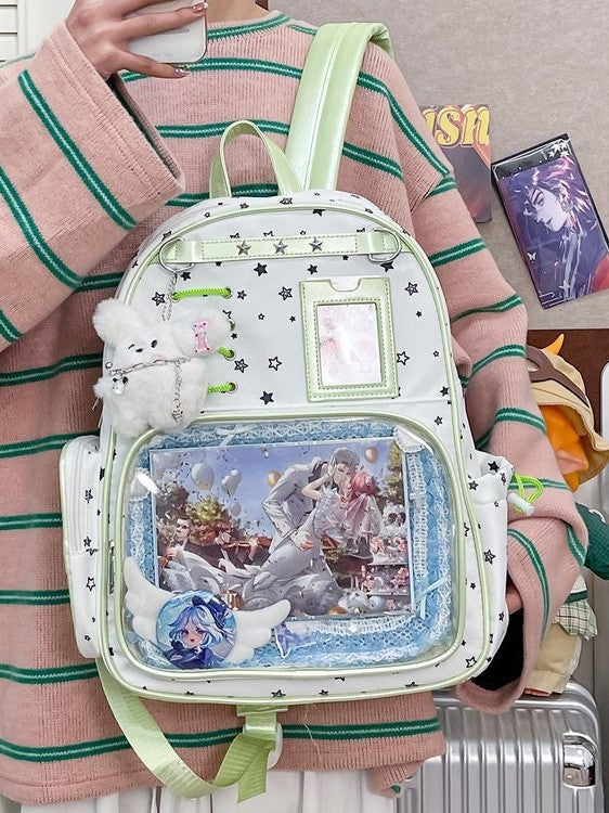 Korean Cartoon Cute Female Two-dimensional Bar Ji Leisure Backpack