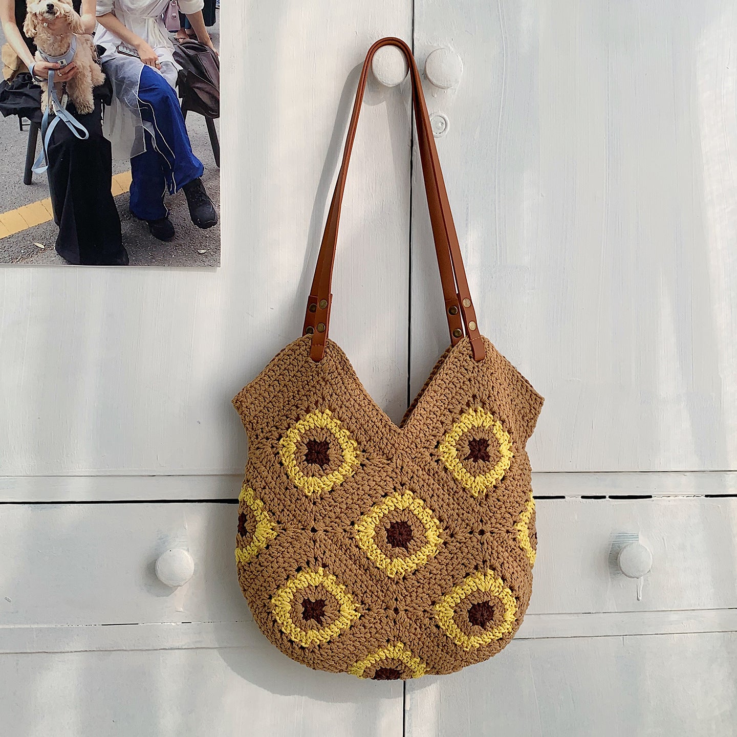 Women's Summer Hand-woven Fashionable Knitted Commuter Versatile Women's Shoulder Bag