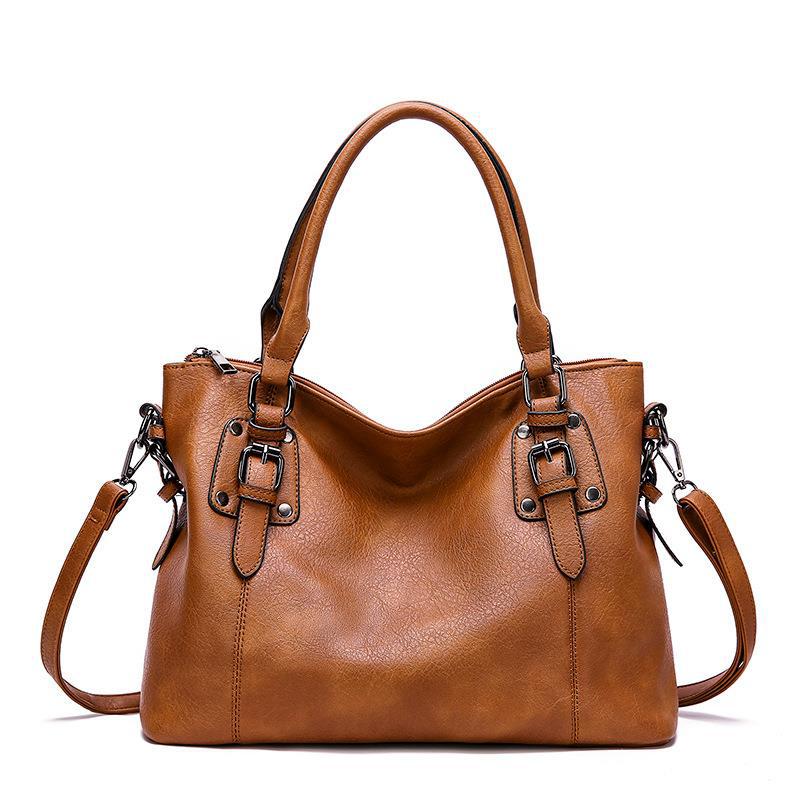 Women's Fashion Retro Simple Large Capacity Elegant Handbags