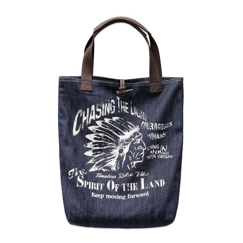 Men's American Retro Denim Large Capacity Totes Commuter Men's Messenger Bag