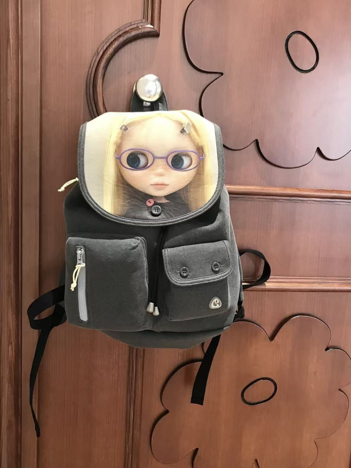 Gothic Style Large Capacity Niche Cartoon Women's Backpack