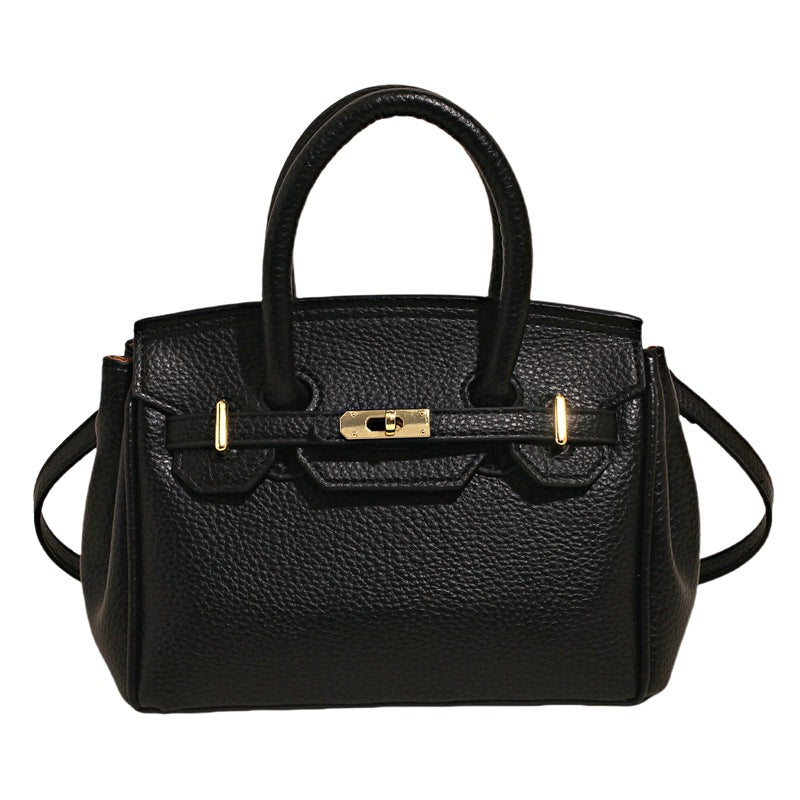 Women's Quality Litchi Pattern Portable Temperament Wild Women's Messenger Bag