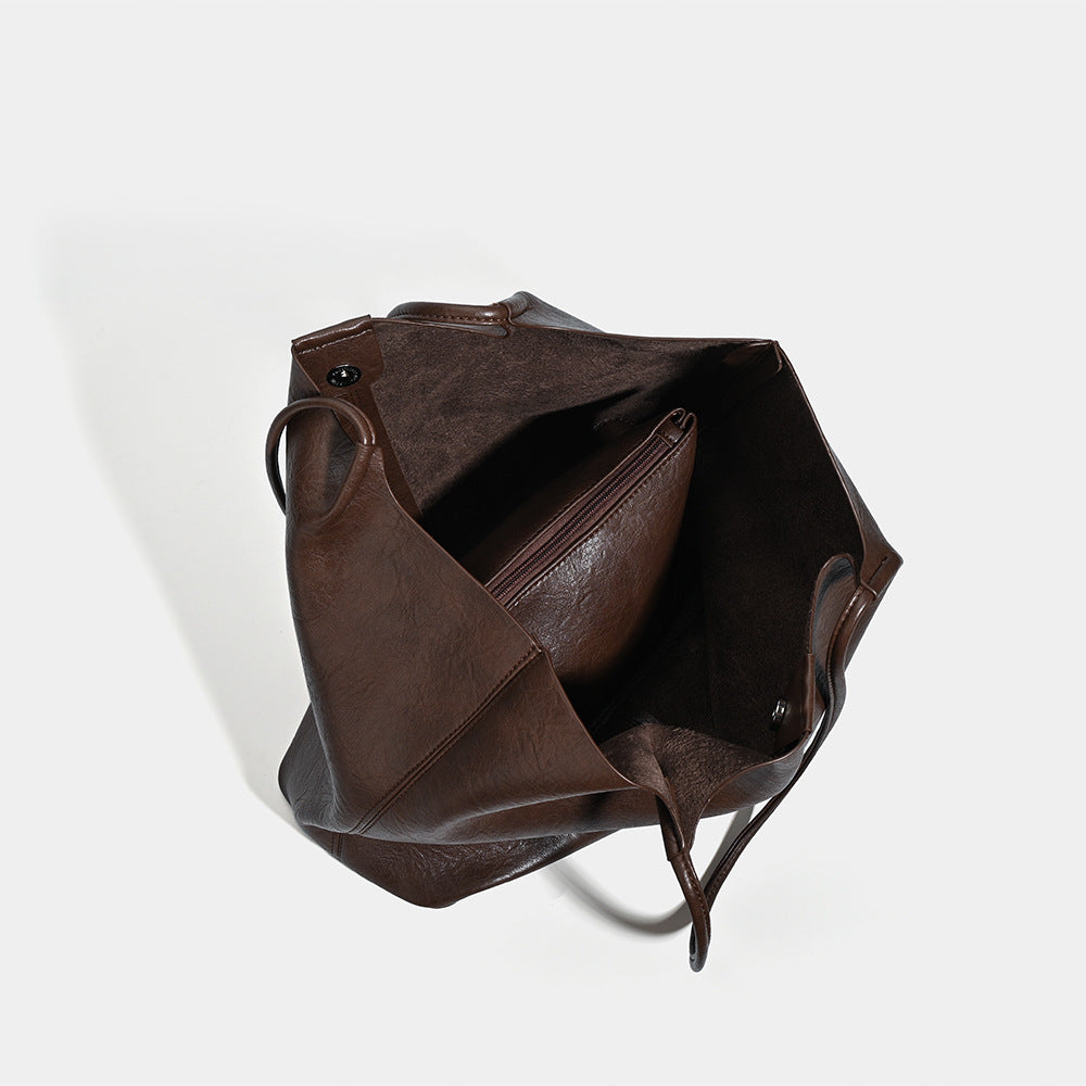 Women's Retro Simple Large Capacity Versatile Leisure Women's Shoulder Bag