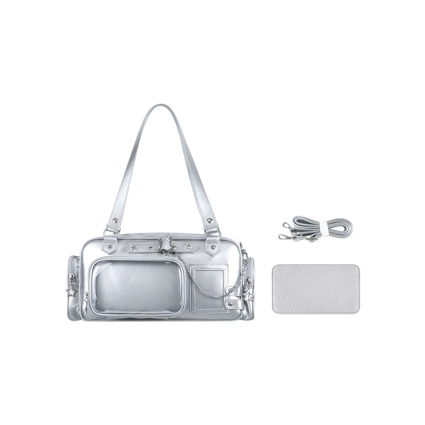 Women's Doll Transparent Daily Snacks Sugar Star Underarm Bag