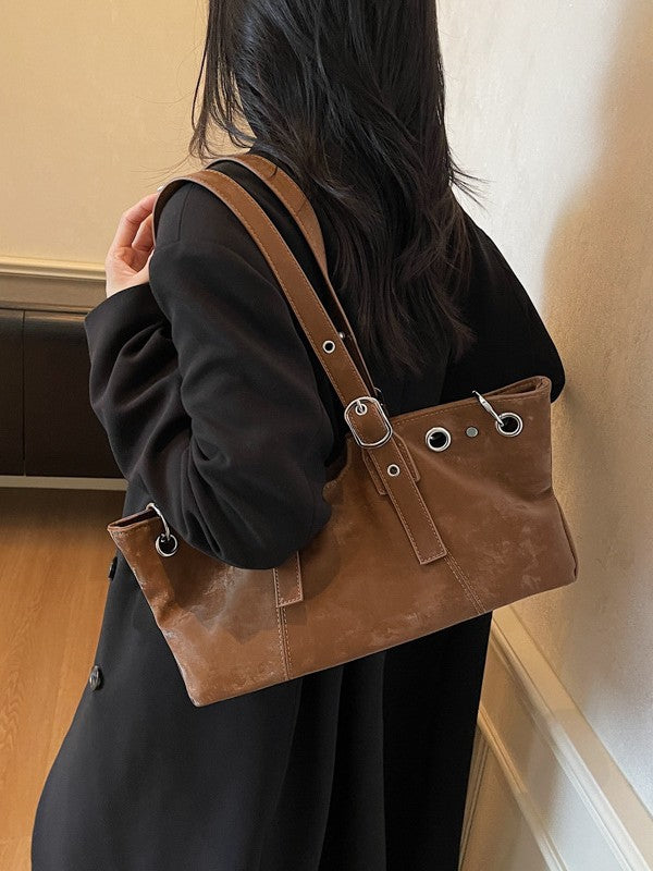 Women's Soft Leather Suede Retro Trendy High Bags