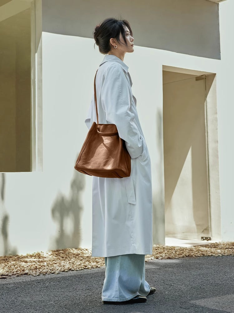 Lazy Commuter High-grade Genuine Leather Large Bags