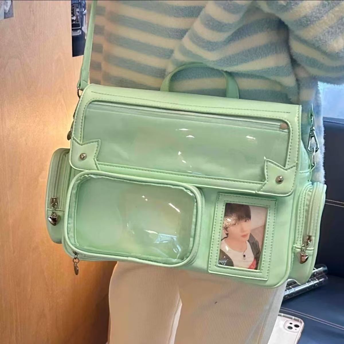 Hidden Light Cartoon Amusement Park College Large Women's Backpack