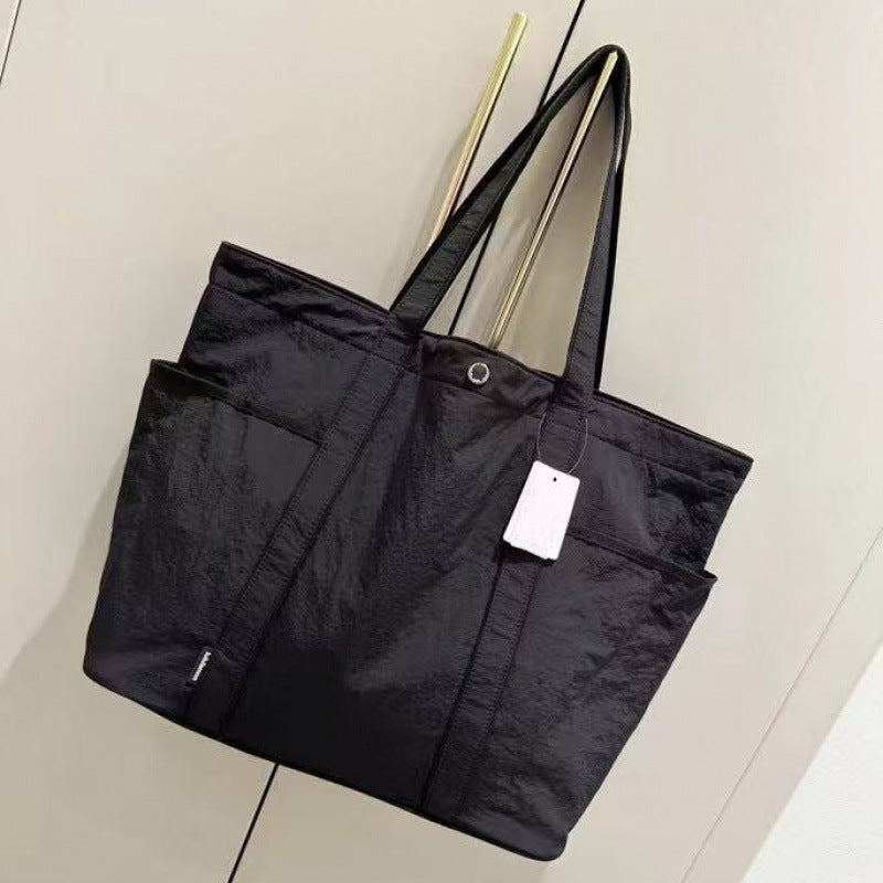 Women's Large Simple Lightweight Yoga Commuter Fitness Tote Bag