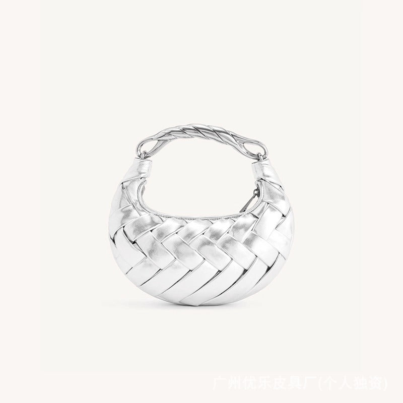 Women's Bird's Nest Woven High Sense Handbags