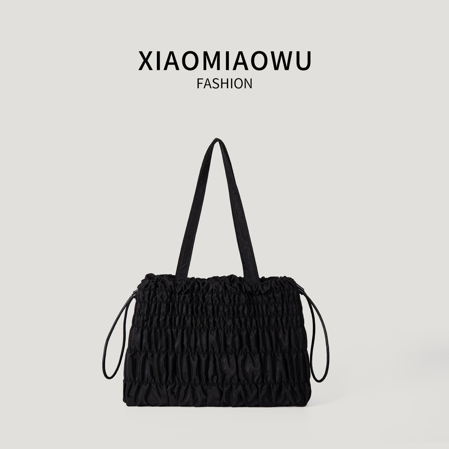 Pleated Leopard Print Lightweight Versatile Fashion Commuter Niche High Women's Shoulder Bag
