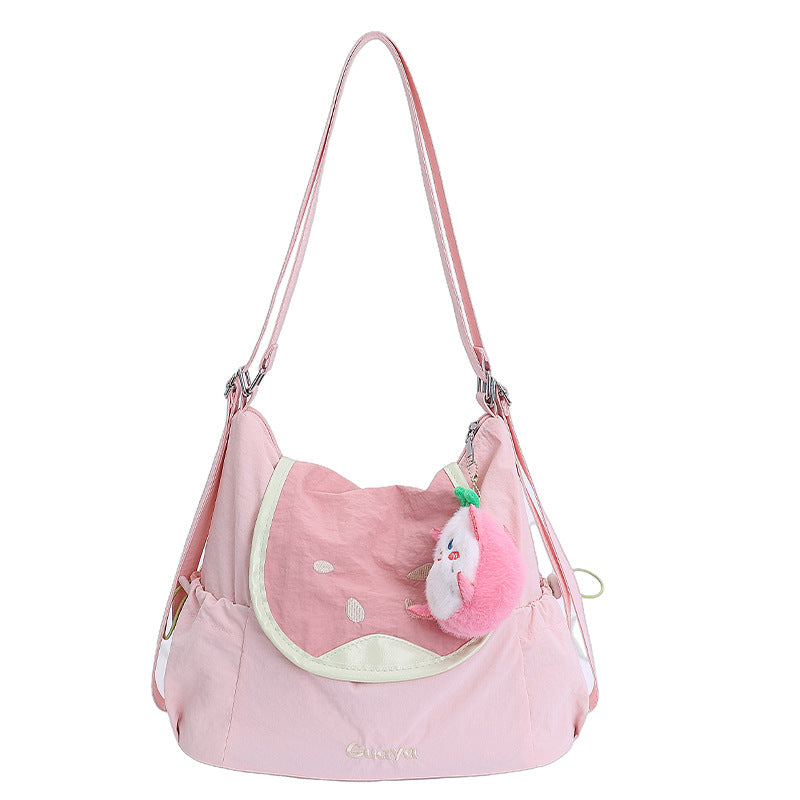 Women's Idle Style Fashion Crescent Dumpling Simple Solid Color Women's Shoulder Bag