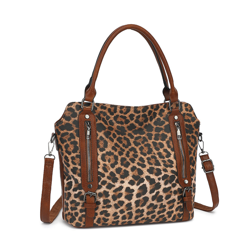 Women's Fashionable Retro Commuter Milk Pattern Son Bags