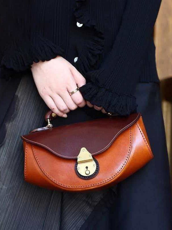 Trendy Retro Boat Smooth Minority Portable Women's Shoulder Bag