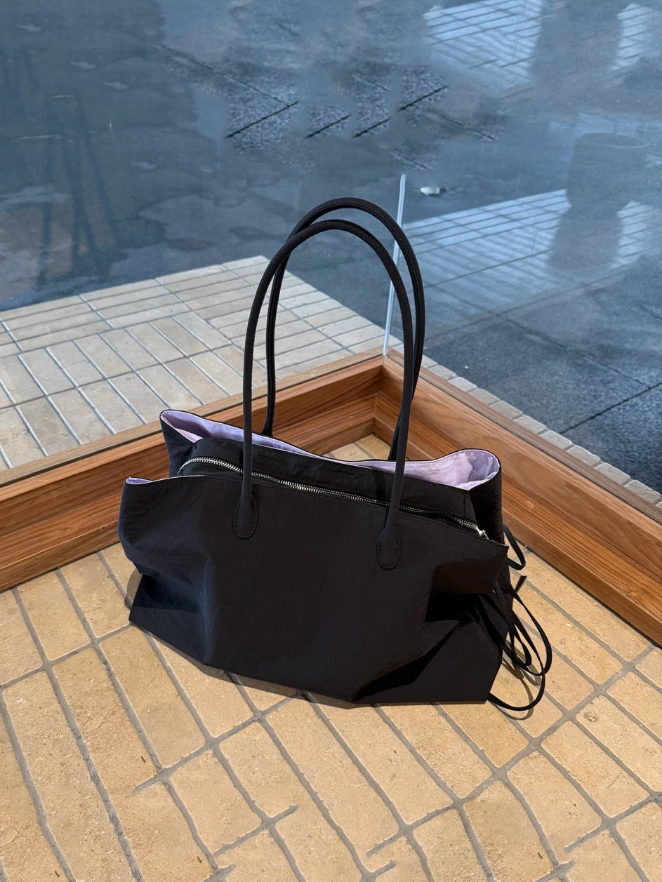Women's Korean Nylon Commute Computer Lightweight Large Capacity On One Tote Bag