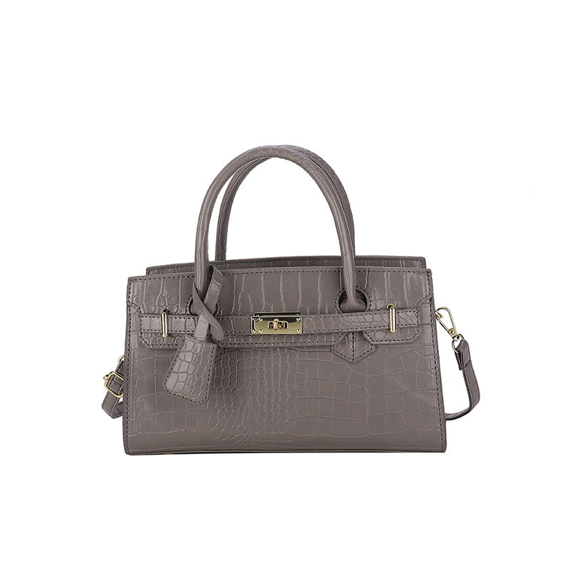 Women's Fashion Classic Retro Style Crocodile Pattern Trendy Light Women's Messenger Bag