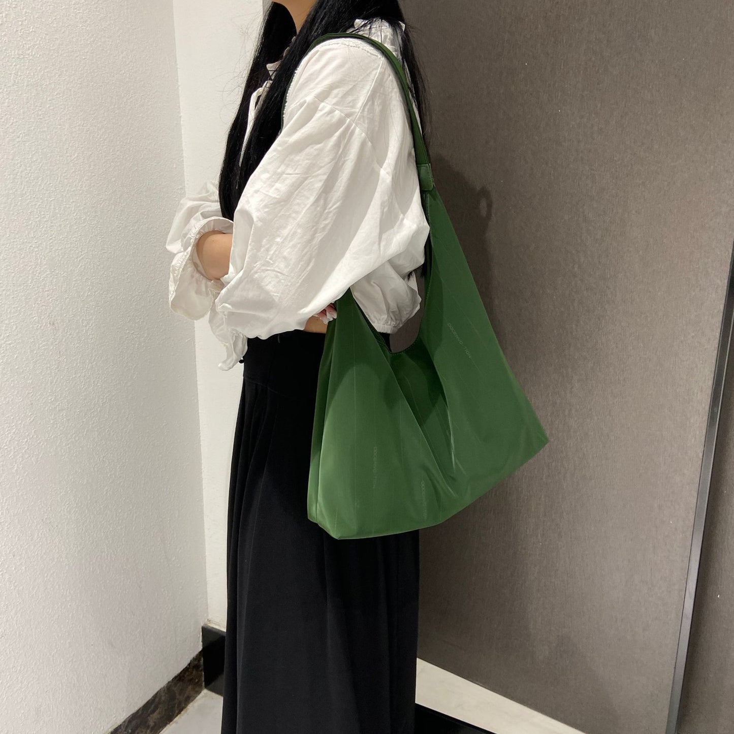 Women's Homemade Idle Style Mint Green Soft Leather Women's Shoulder Bag